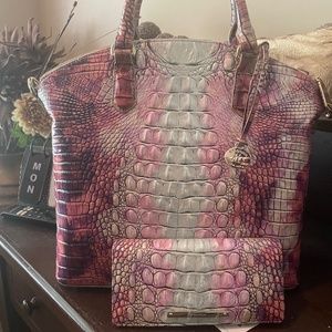 Brahmin Supernova Ombré Large Duxbury and Wallet